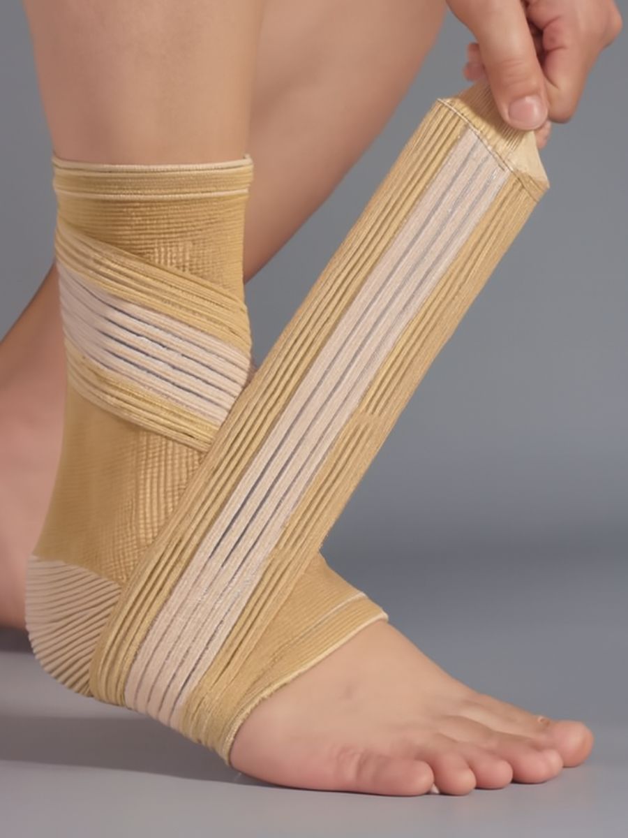 Breathable compression sleeve for arthritis comfort.