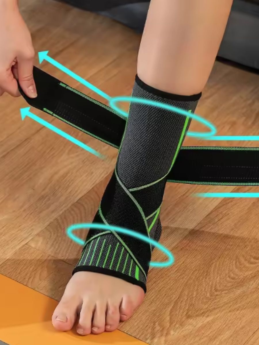 Compression ankle support for arthritis pain relief.
