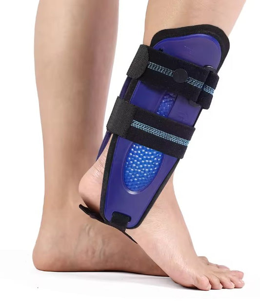 VibrantFit Dual-Shell Ankle Stabilizer Brace — Adjustable Support for Sprains, Ligament Injury & Tendonitis (One Size, Reversible)