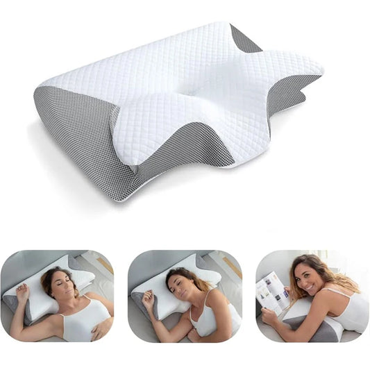 VibrantFit™ Memory Foam Ergonomic Neck Pillow