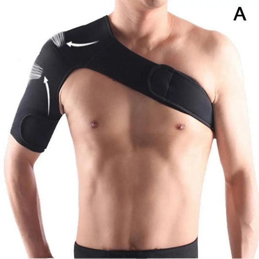 VibrantFit™ Adjustable Gym Shoulder Support Brace, Compression Strap Wrap for Men & Women