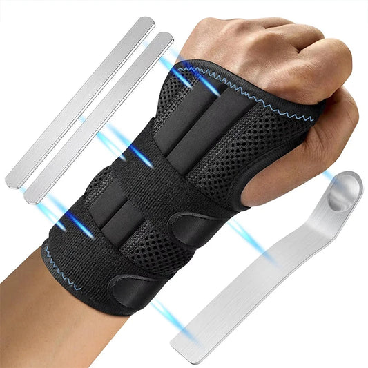VibrantFit™ Carpal Tunnel Wrist Brace for Right Hand, Night Support Splint for Pain Relief, Tendonitis, Sprain & Arthritis – Fits Women and Men